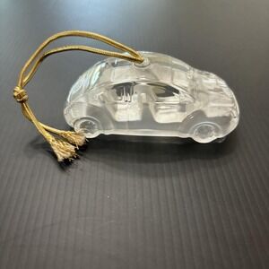 MIKASA Crystal Volkswagen VW Beetle Bug Car Collector Glass Ornament Gift DECOR
